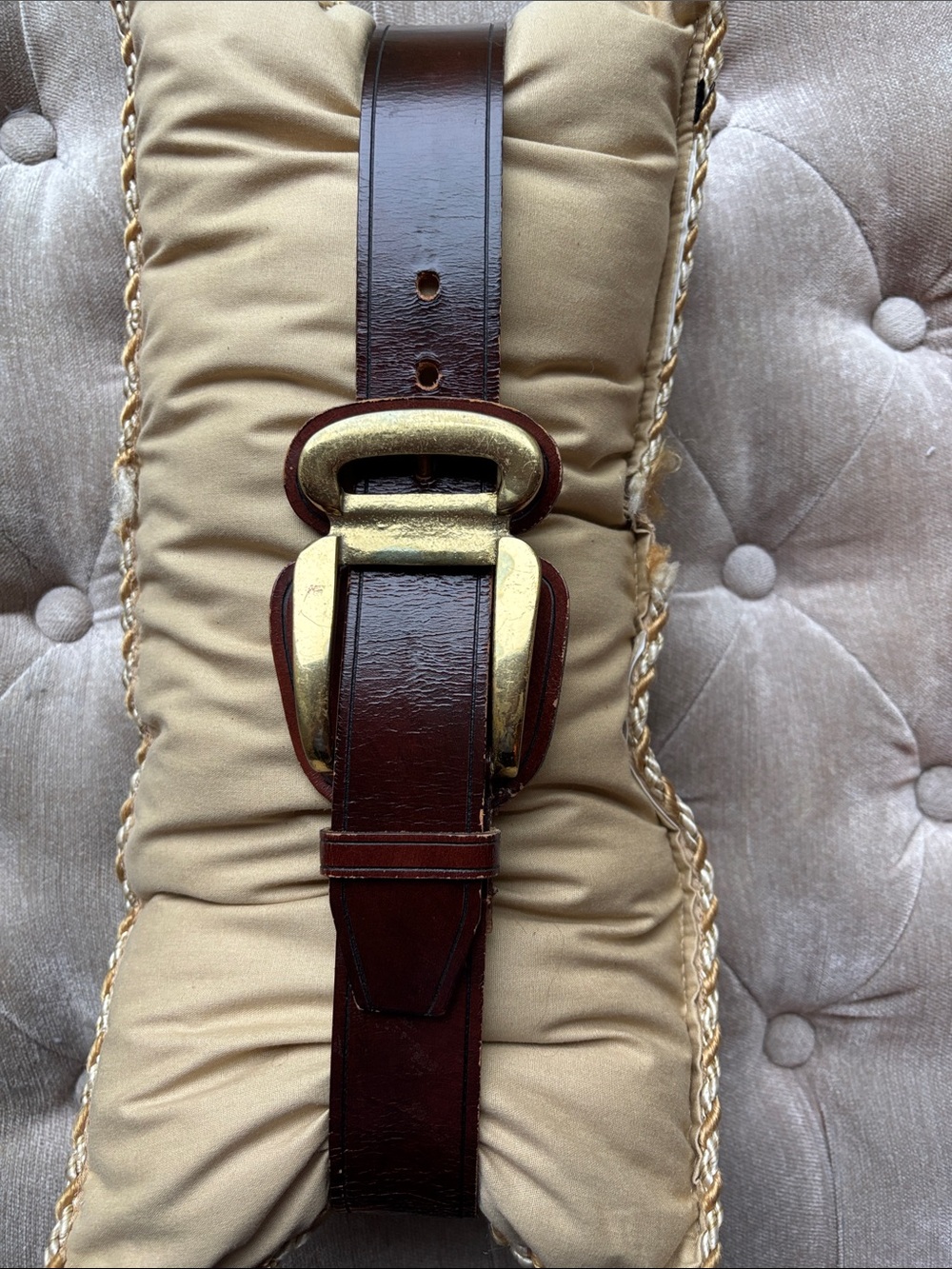 GANAY handmade leather belt